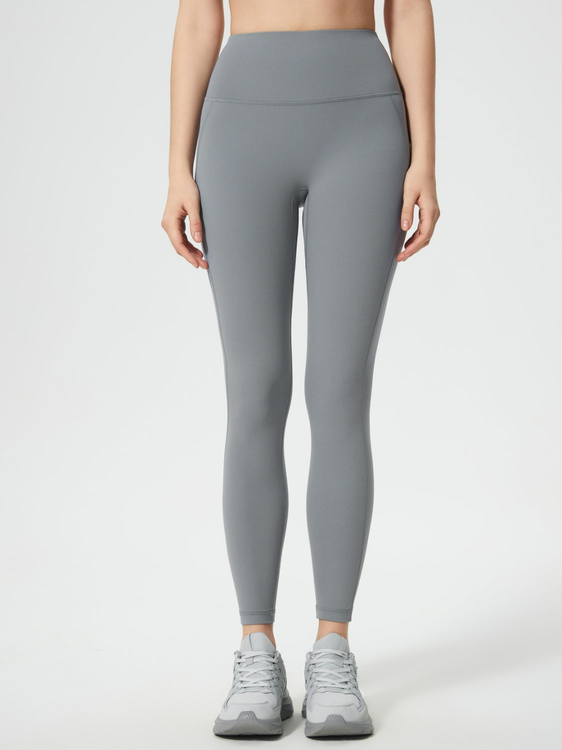 Millennia Wide Waistband Active Leggings Gray