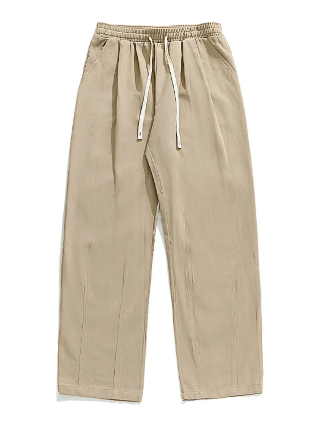 Men's Drawstring Sweatpants with Pockets Khaki