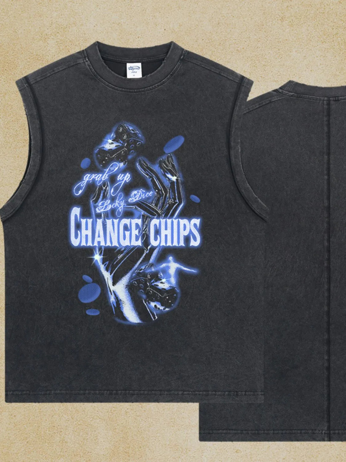 Men's Graphic Round Neck Tank