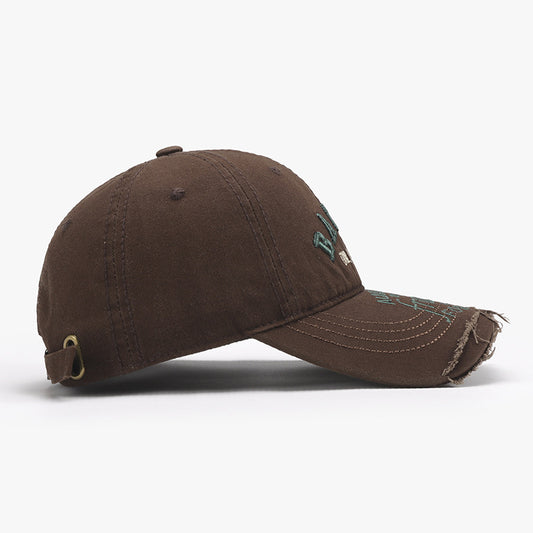 Letter Embroidered Cotton Baseball Cap