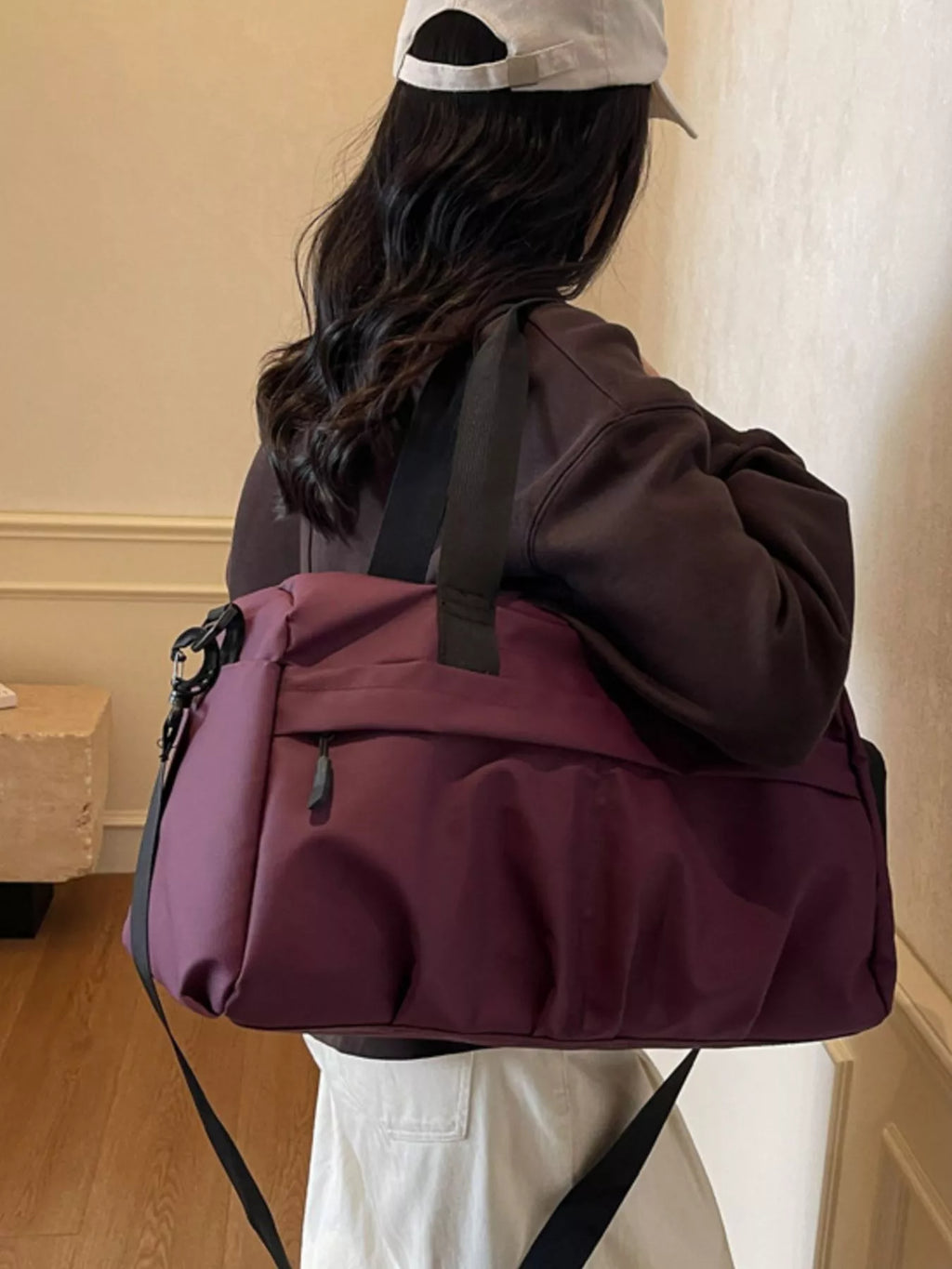 women's oxford cloth travel duffel bag - extra view