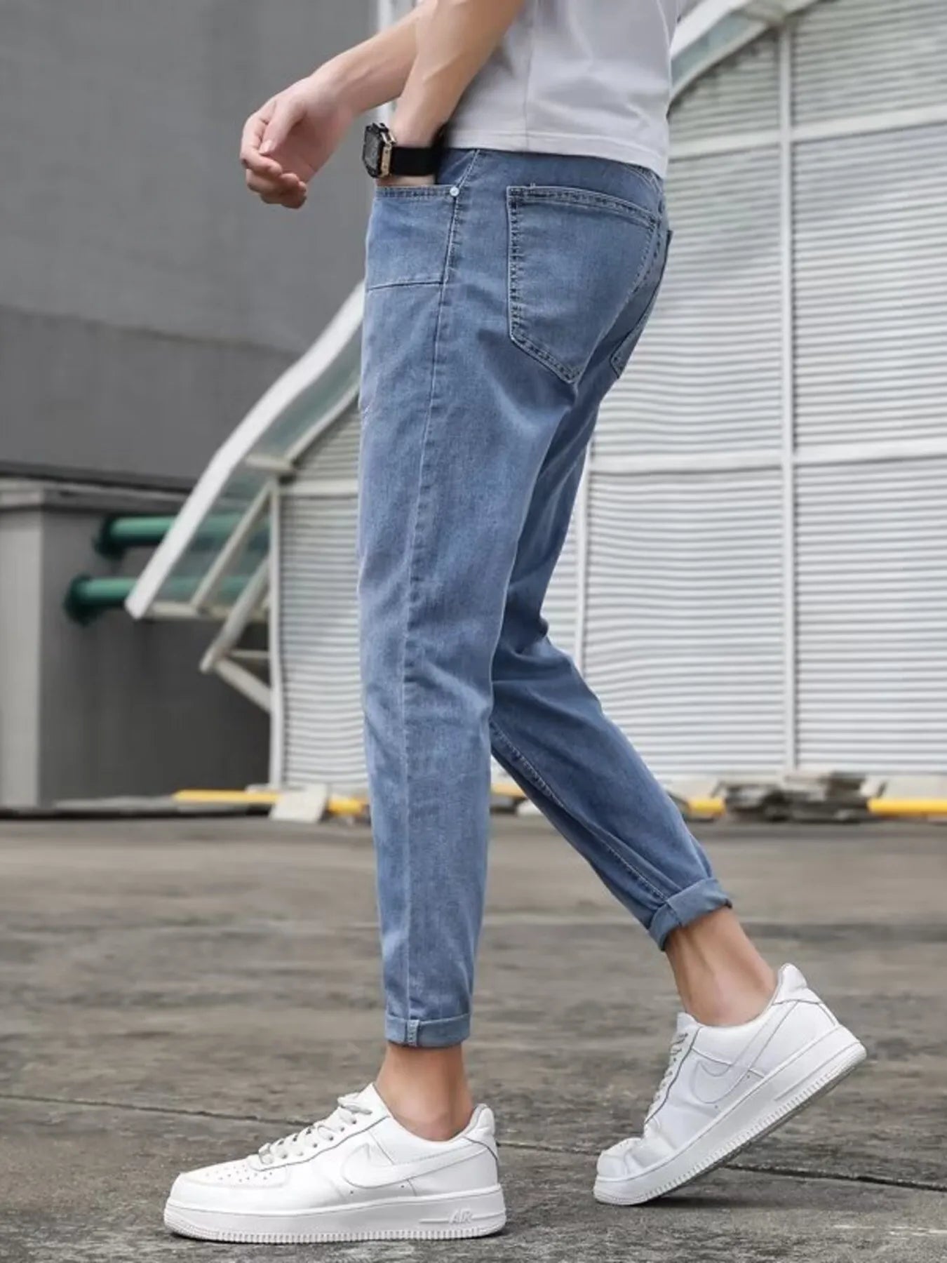 men's men's slim-fit wash jeans - additional image