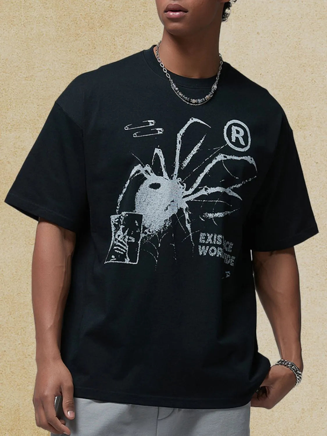 men's graphic round neck half sleeve t-shirt men’s athletic top