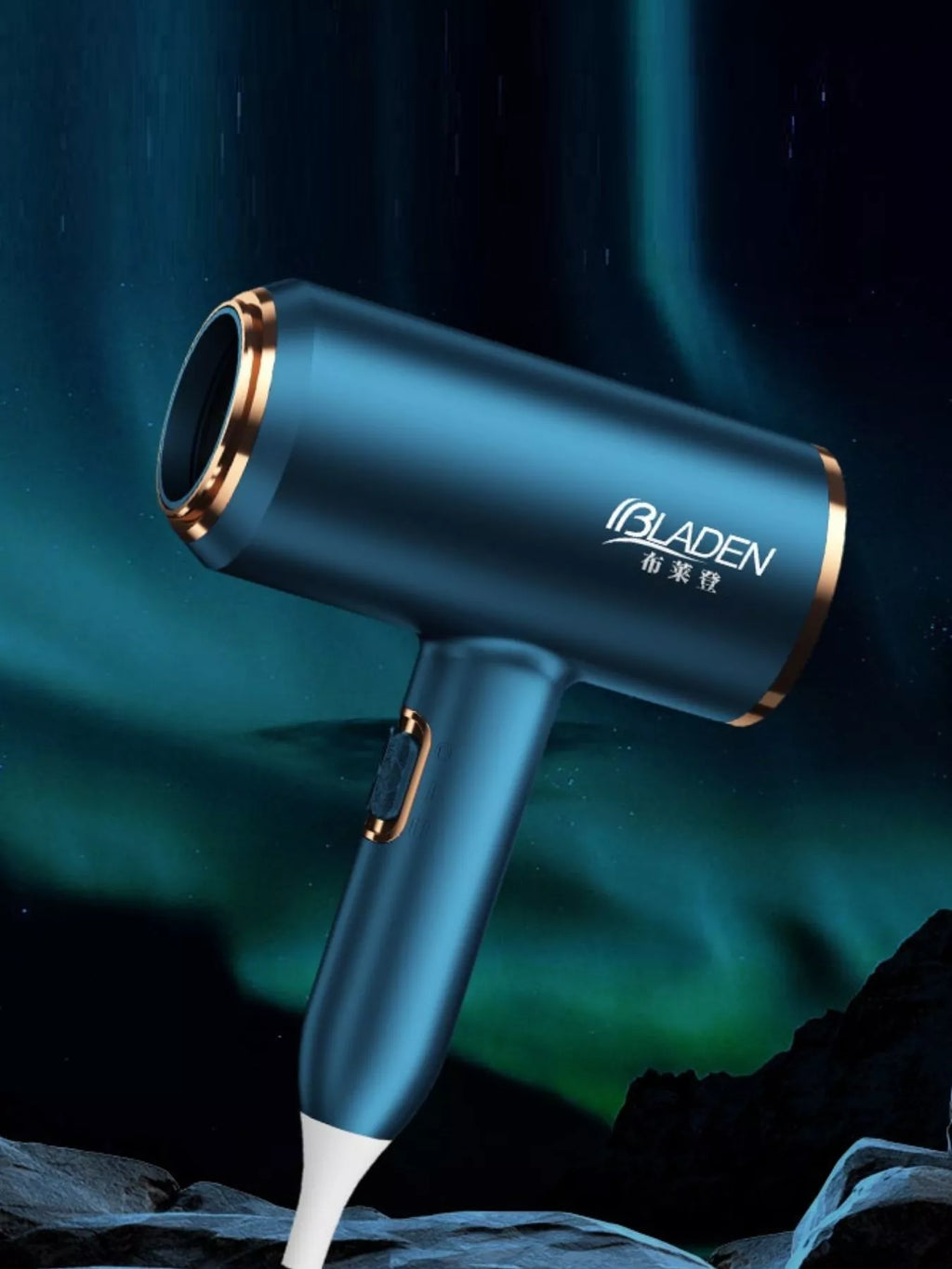 negative ion household hair dryer - side view