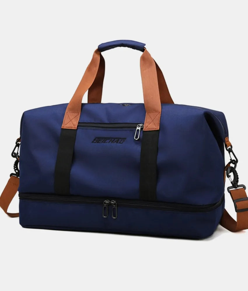Oxford Cloth Oversize Travel Bag Dark Navy One Size