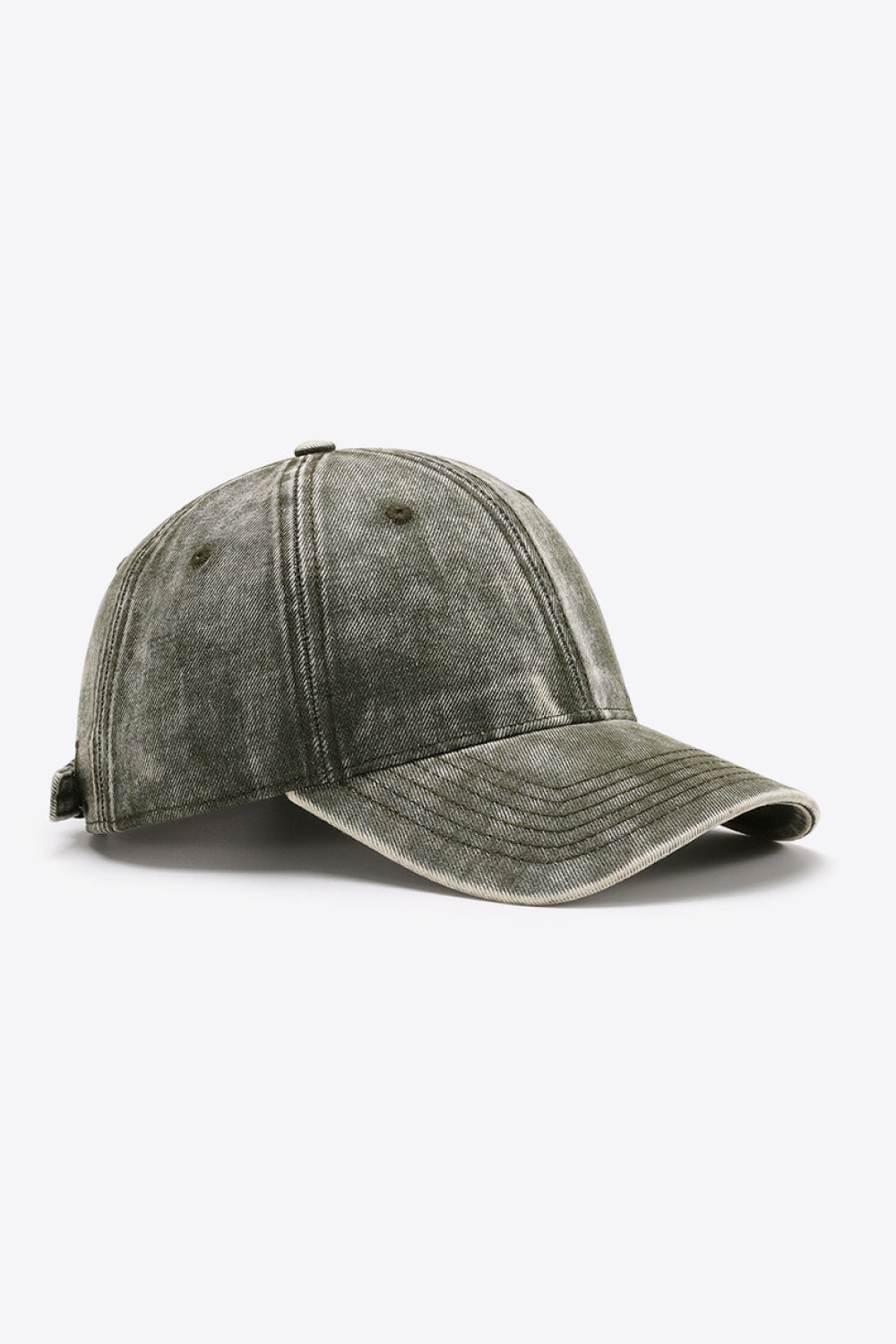 Plain Adjustable Baseball Cap Army Green One Size