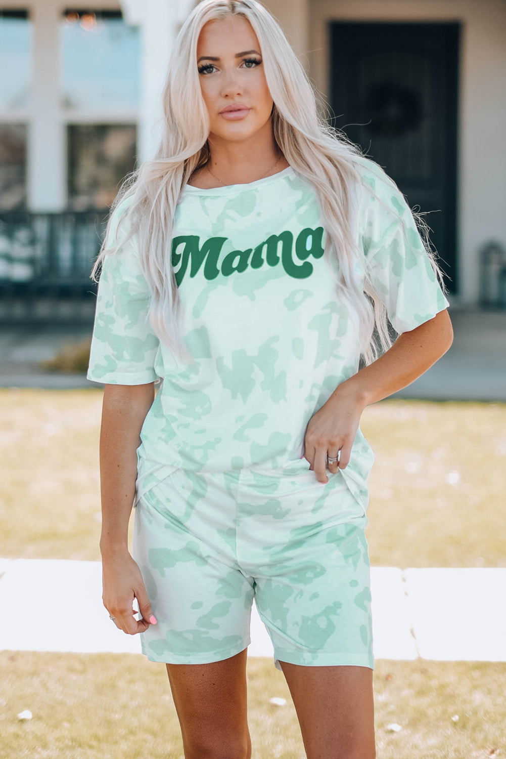 women printed letter graphic lounge set — stylish clothing for kids
