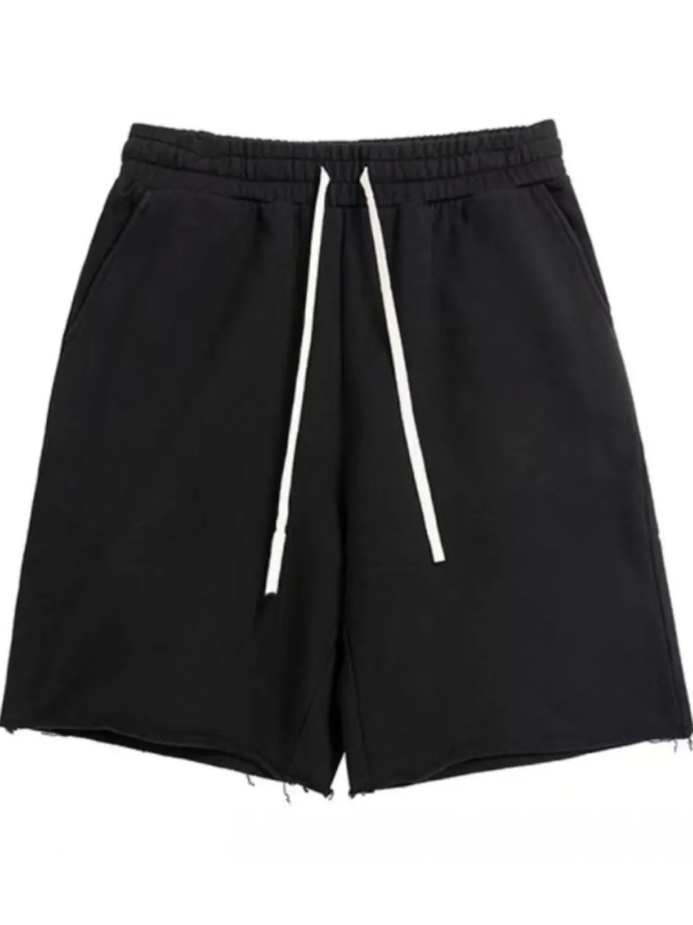 Men's Plus Size Drawstring Shorts Black