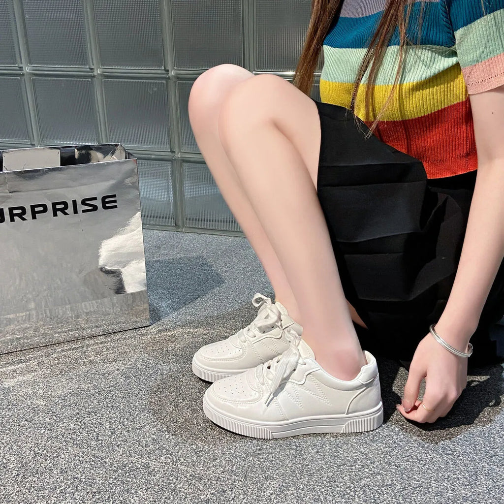 women's low-top lace-up breathable sneakers - product detail