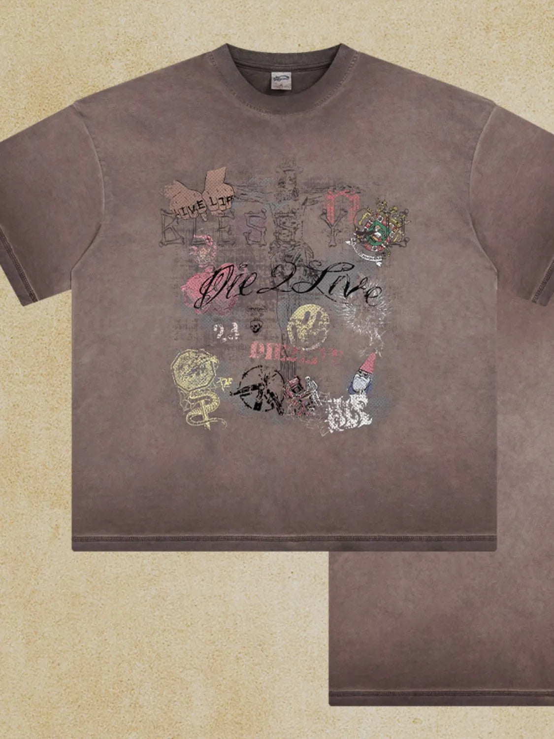 Men's Graphic Round Neck Half Sleeve T-Shirt