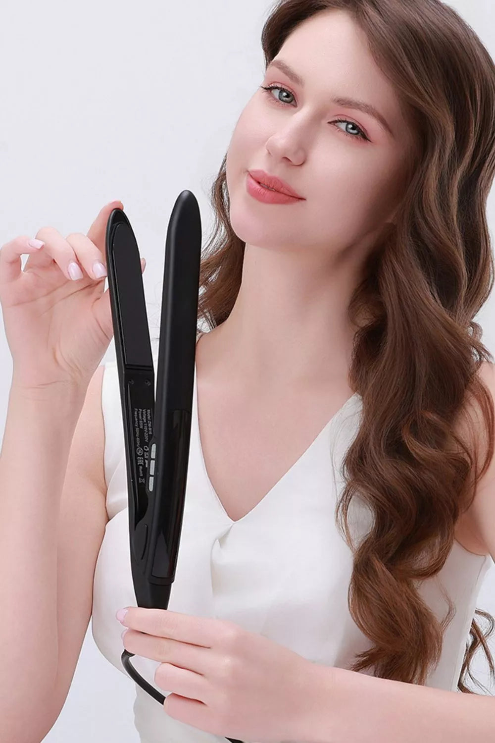 2-in-1 curling & straightening - close-up detail