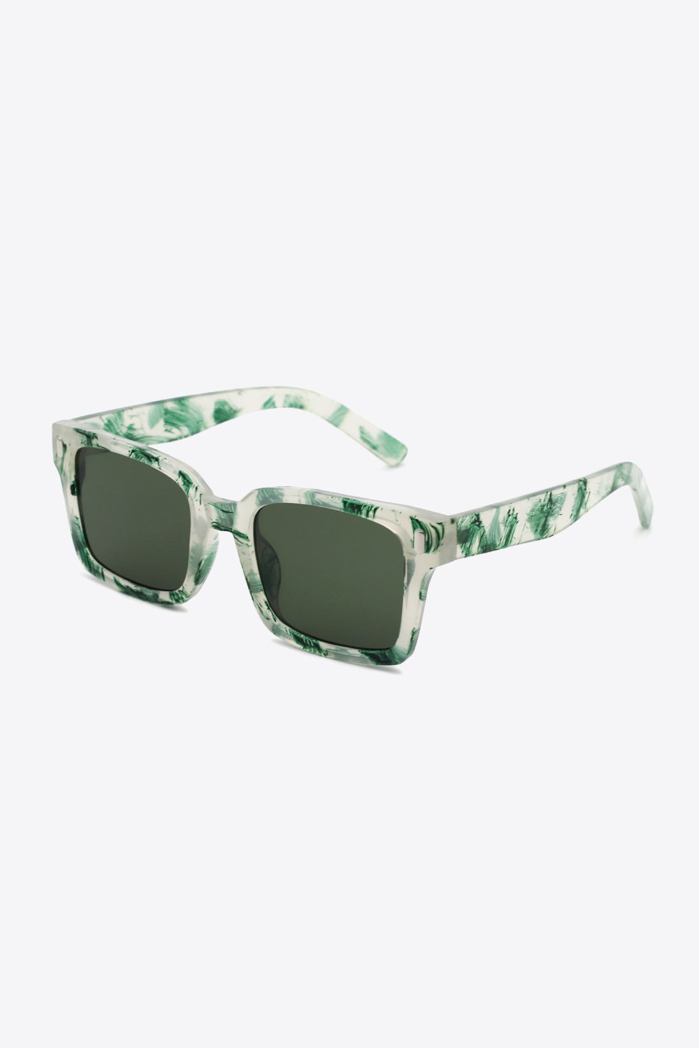uv400 polycarbonate square sunglasses — apparel view