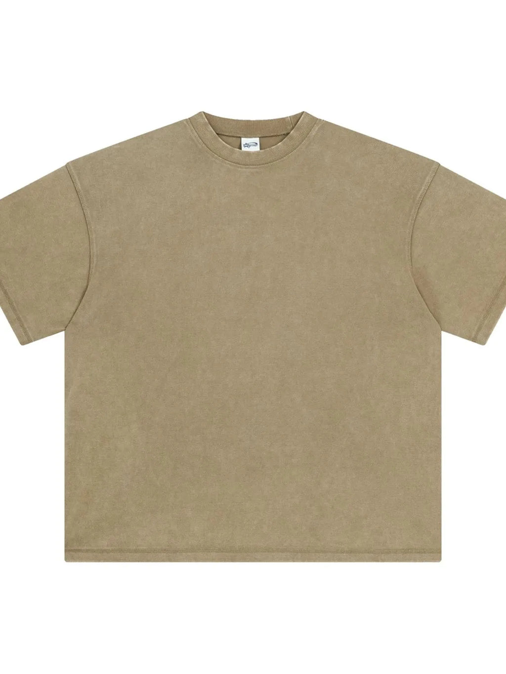 Men's Round Neck Half Sleeve T-Shirt Khaki