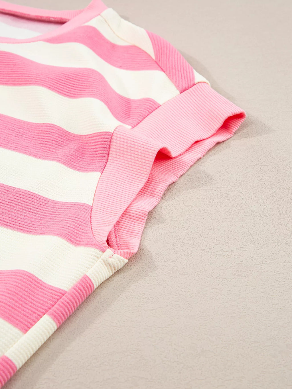 women's stripe cap sleeve pocketed shift dress - product detail