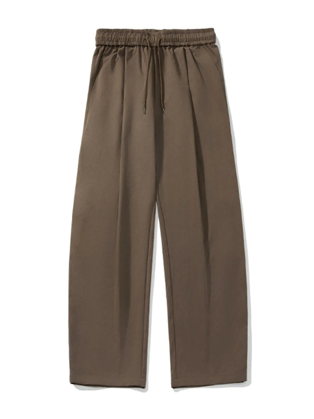 Men's Side Ruched Wide Leg Pants Taupe