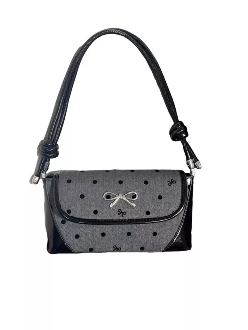 women's bow decor flap shoulder bag - product detail