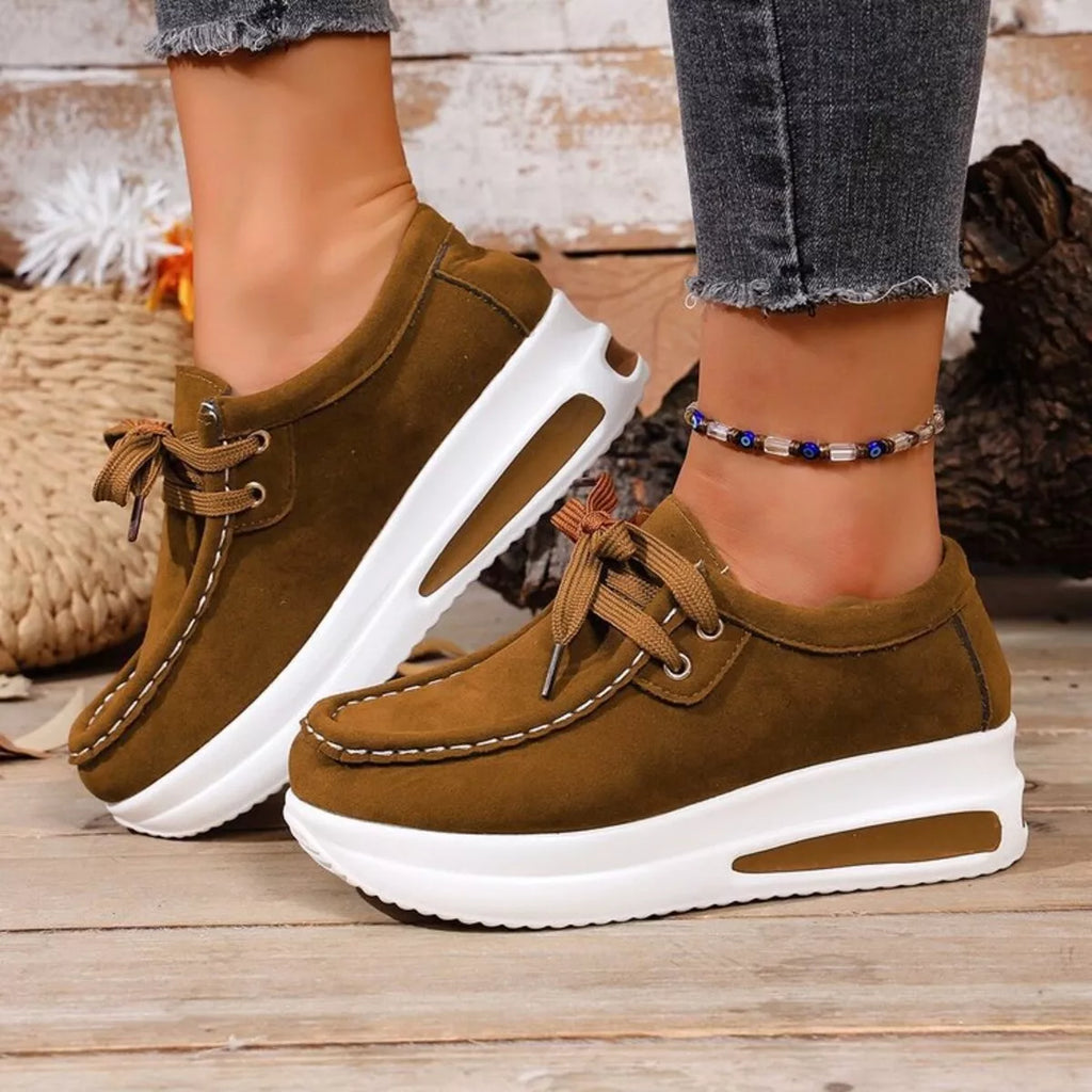women's round toe platform sneakers - product detail