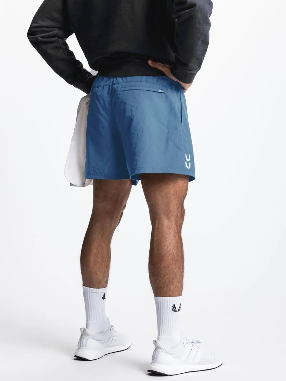 Men's Plus Size Drawstring Active Shorts Sky Blue