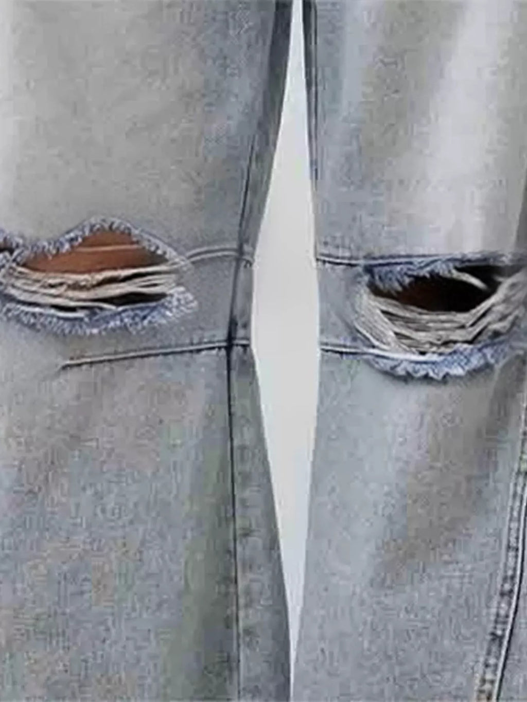 women's distressed wide leg jeans - lifestyle shot