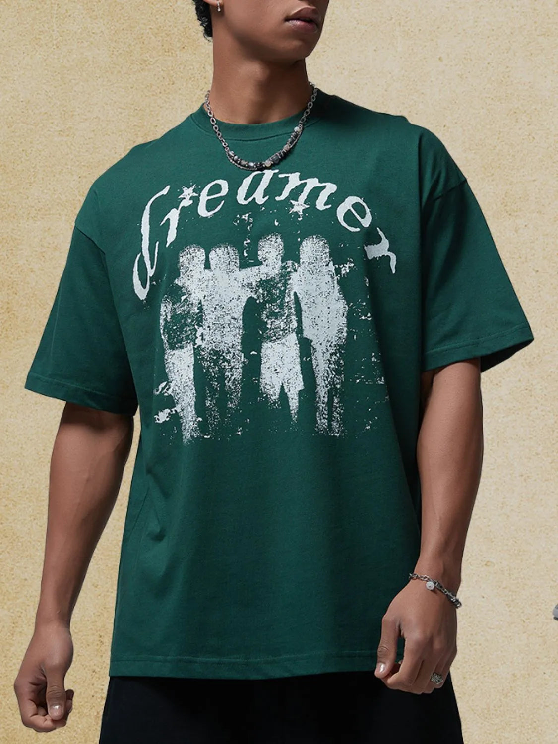 men's graphic round neck half sleeve t-shirt men’s athletic top