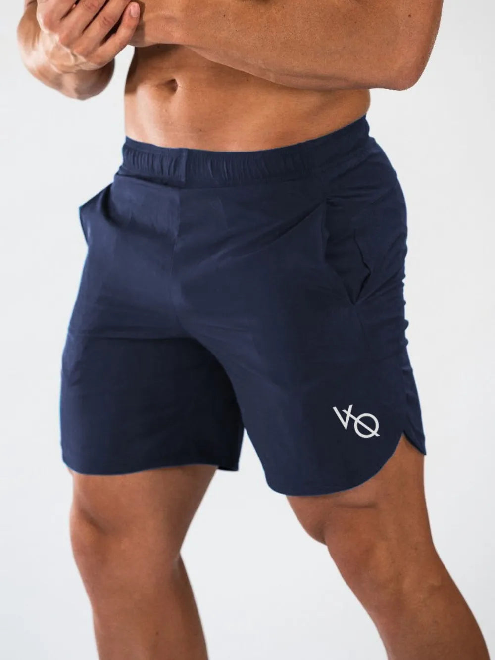 Men's Elastic Waist Active Shorts Navy
