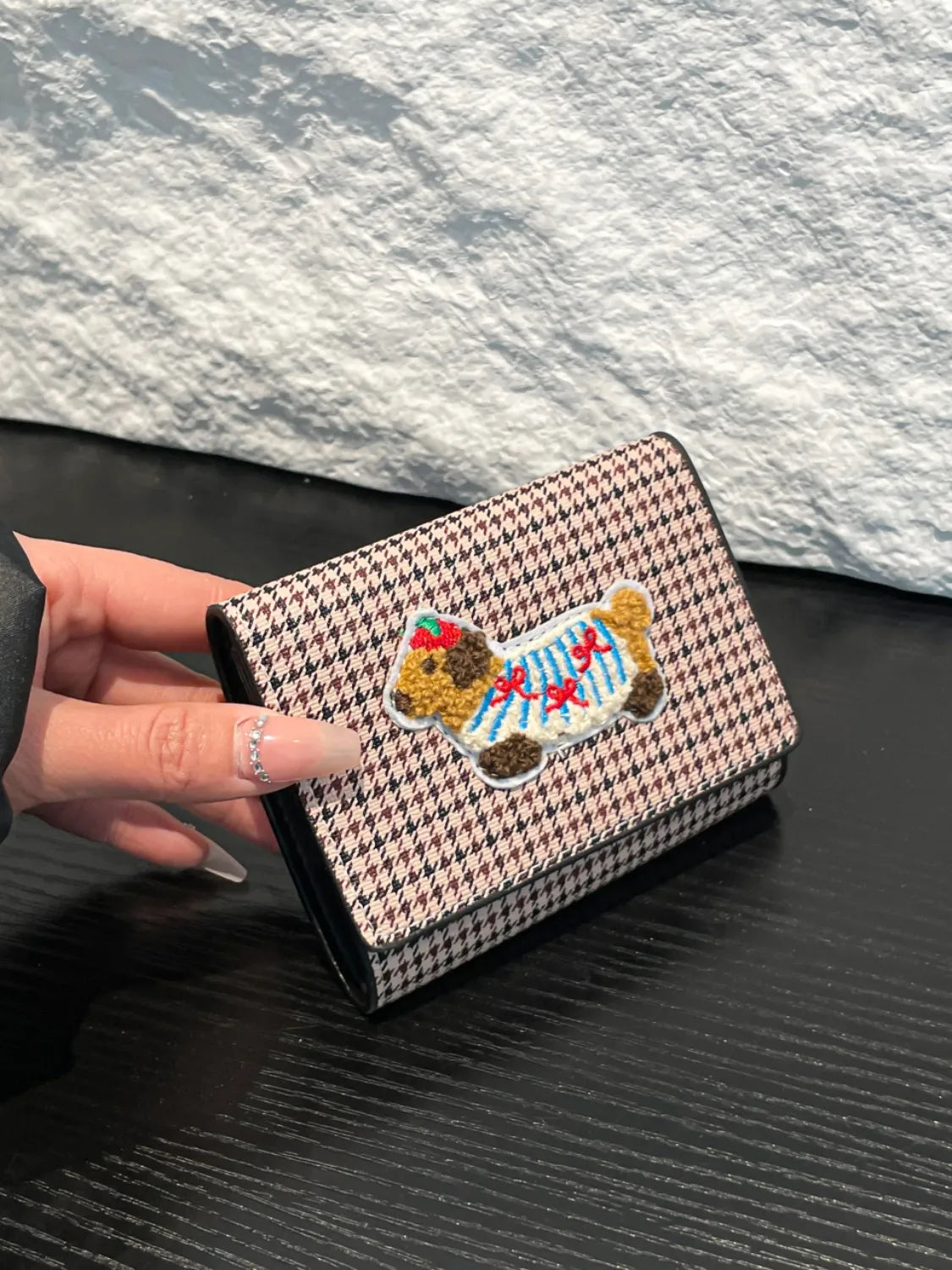 PU Leather Printed Wallet Style B One Size