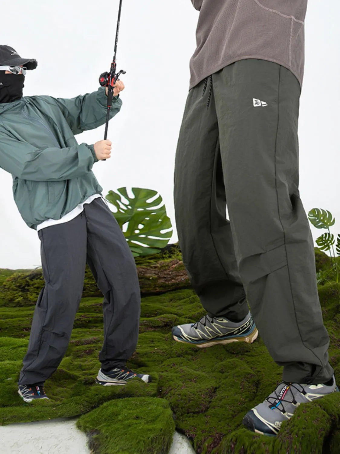 men’s apparel — men's plus size drawstring pants with pockets
