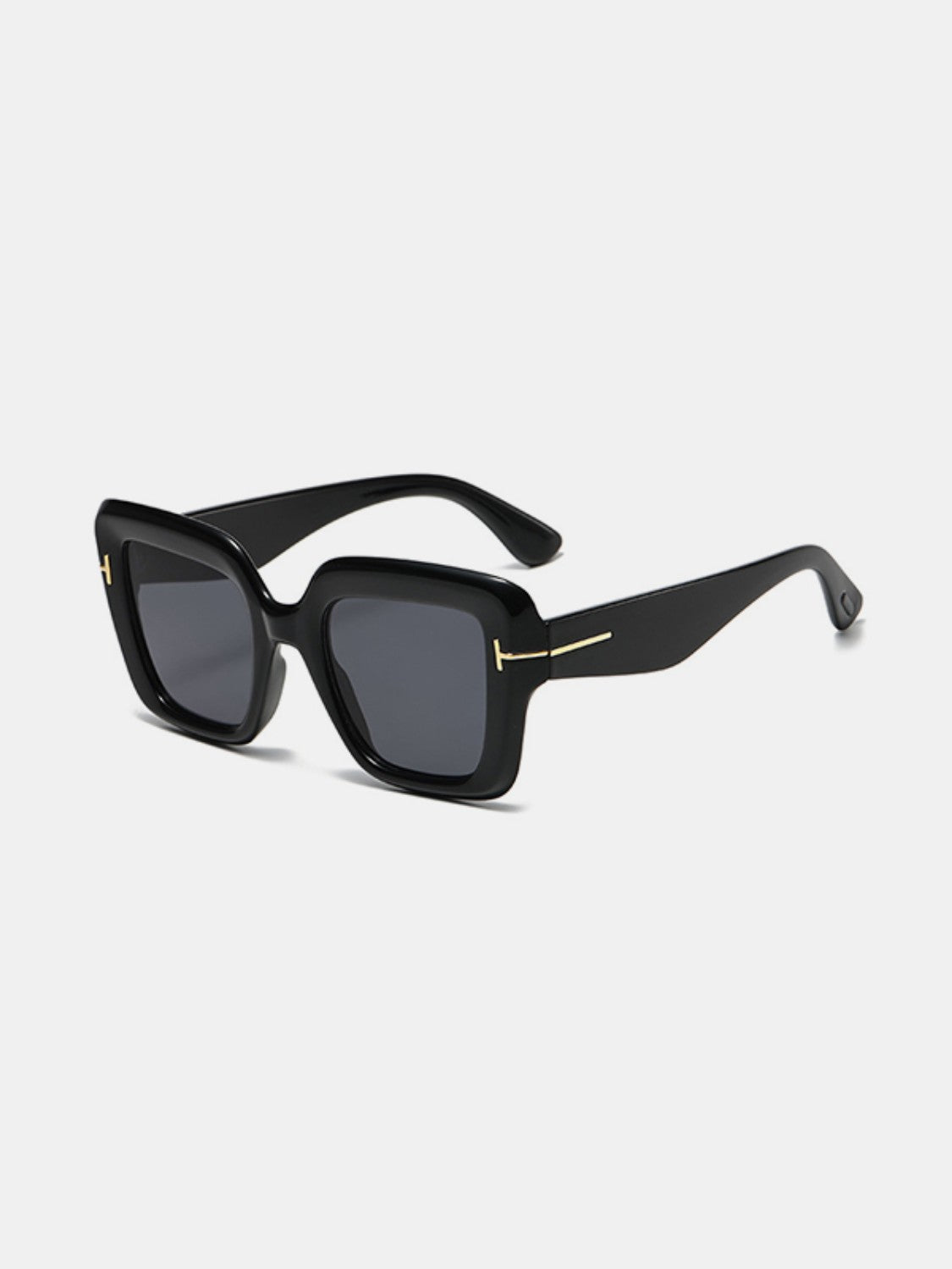 Polycarbonate Frame Square Sunglasses Black One Size