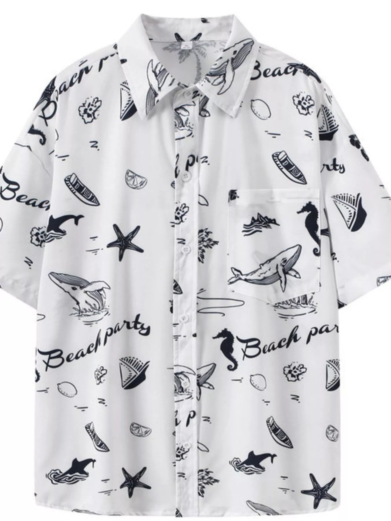 men's men's plus size tropical print short sleeve shirt - styling option