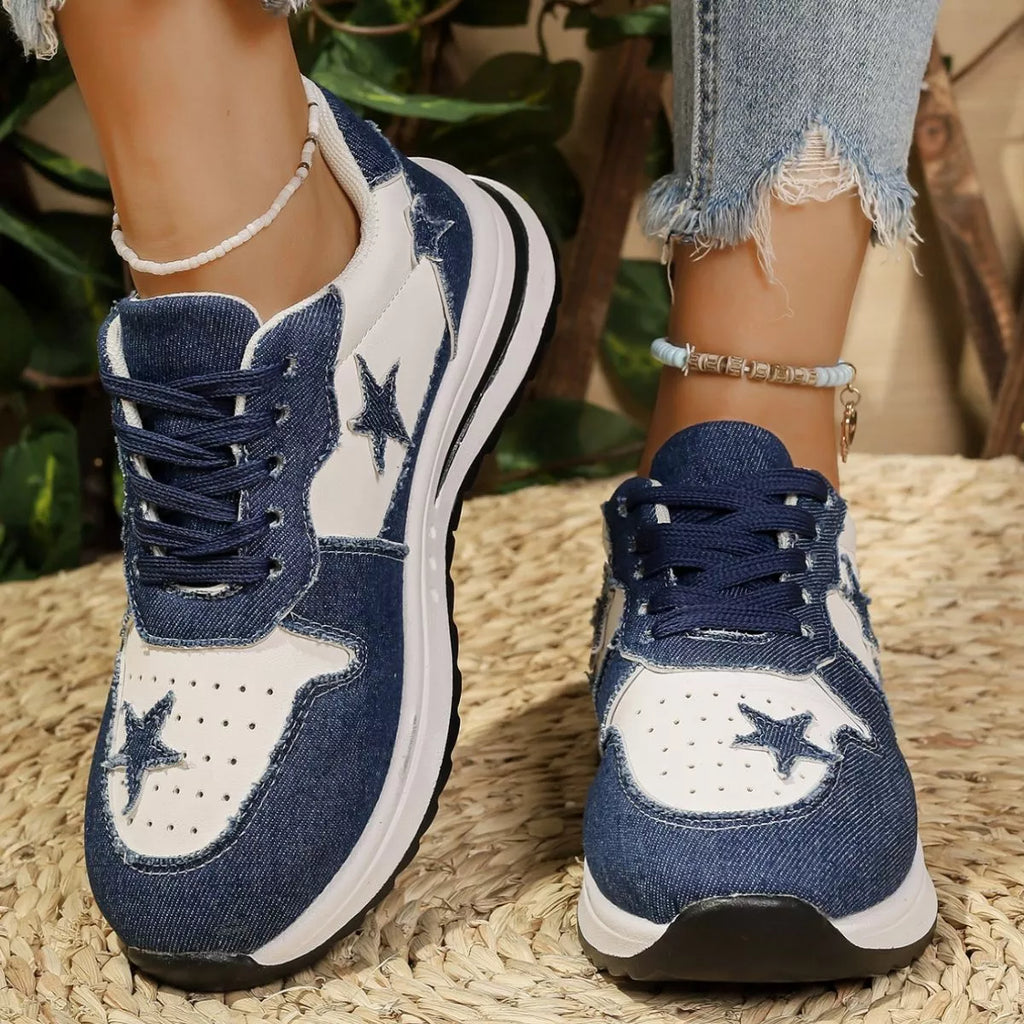 women's star lace up sneakers - product detail