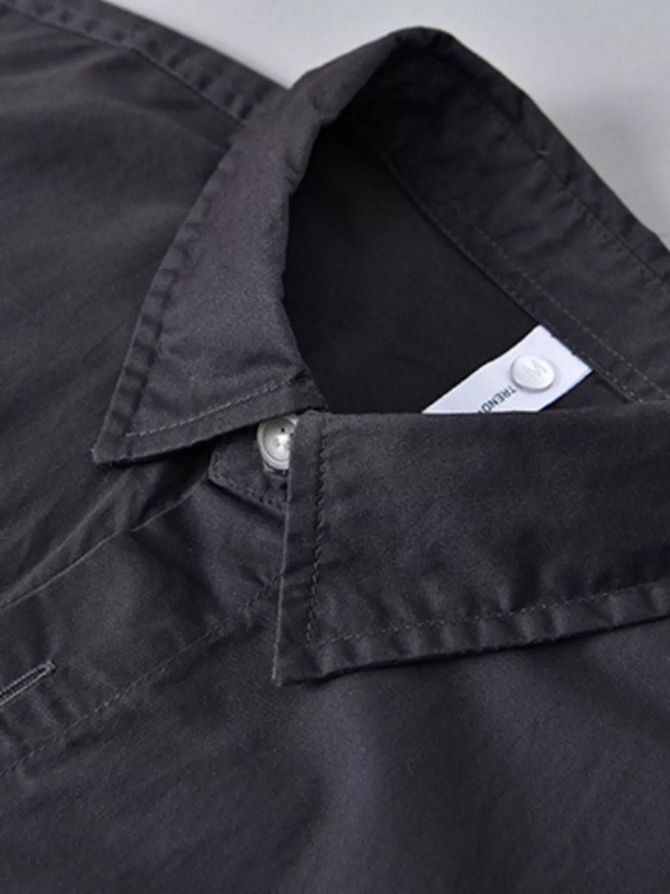 men's men's plus size casual color block short sleeve shirt - additional image