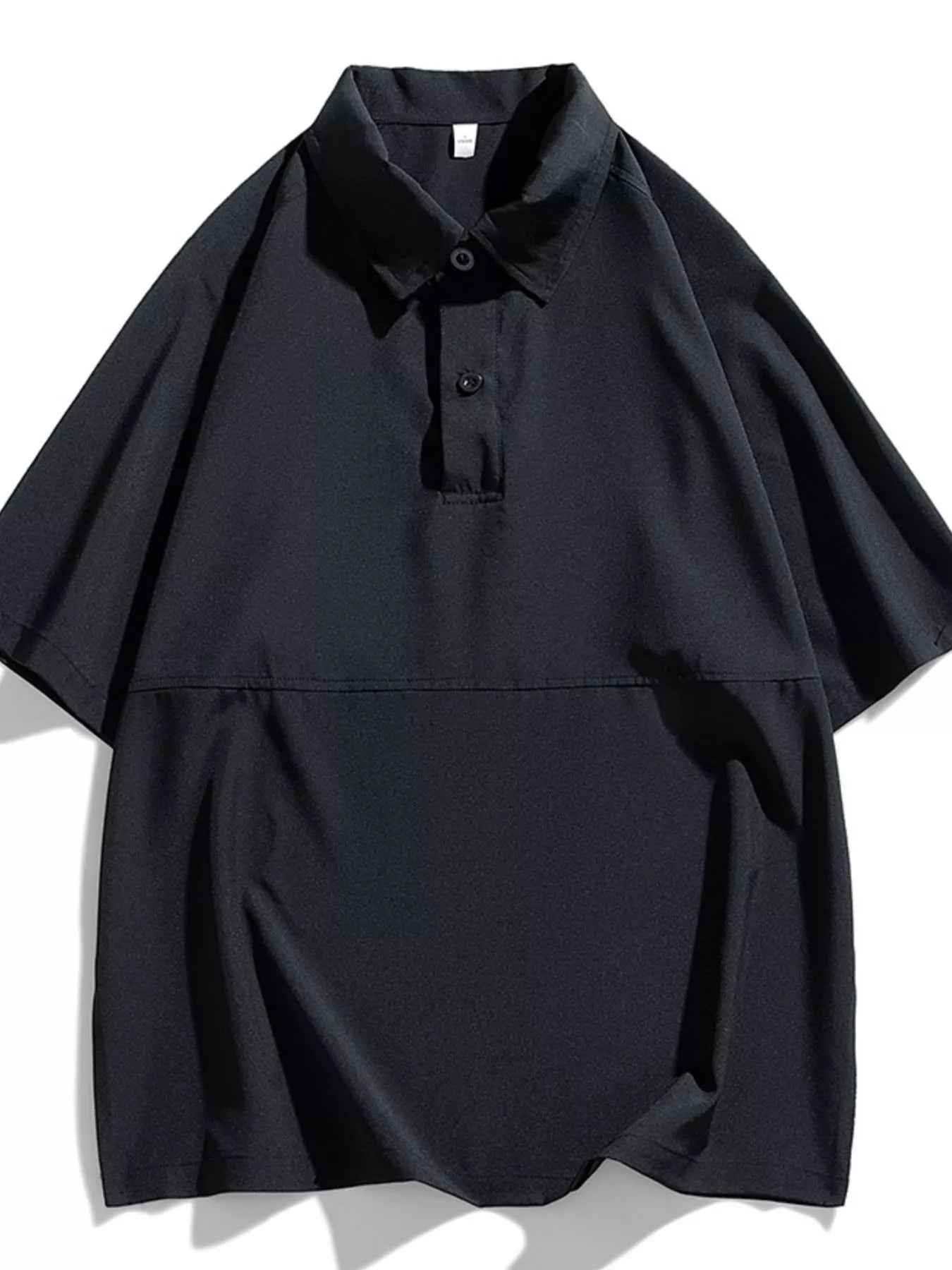 men's men's plus size button detail short sleeve polo - product detail