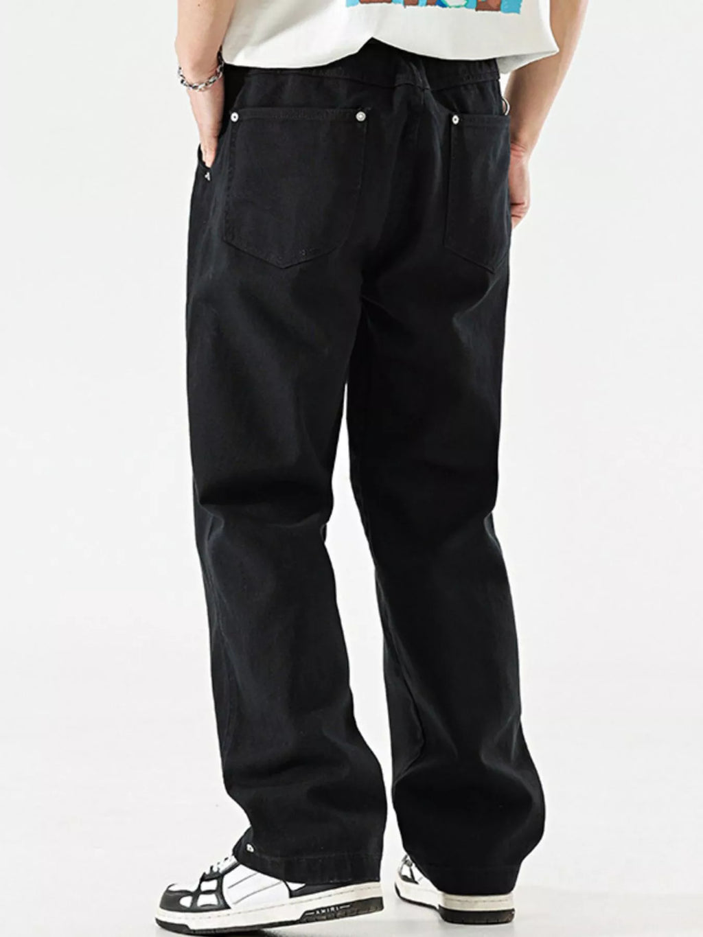 men's men's wide leg jeans - product detail