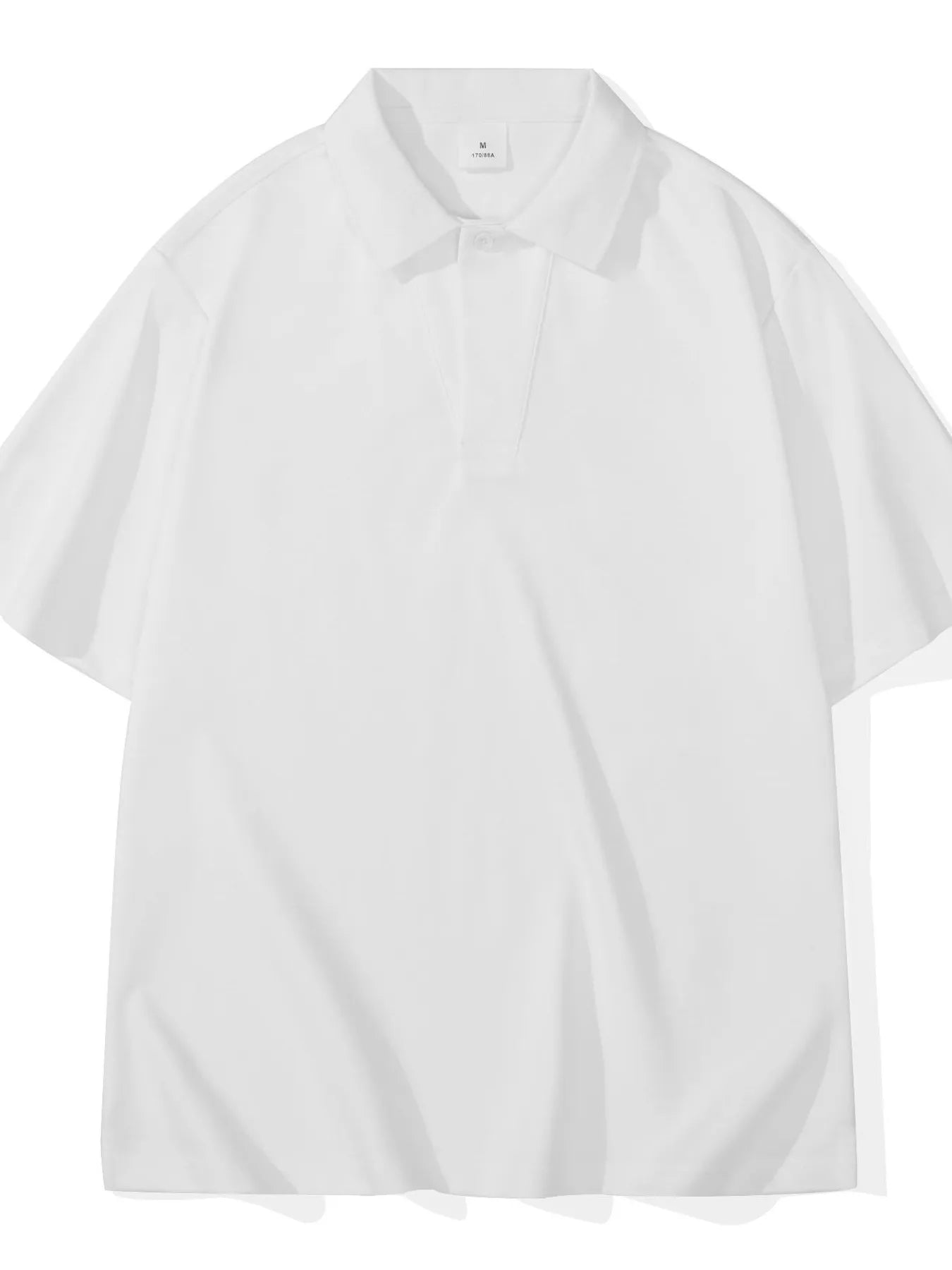 men's men's full size button detail short sleeve polo plus size - close-up detail