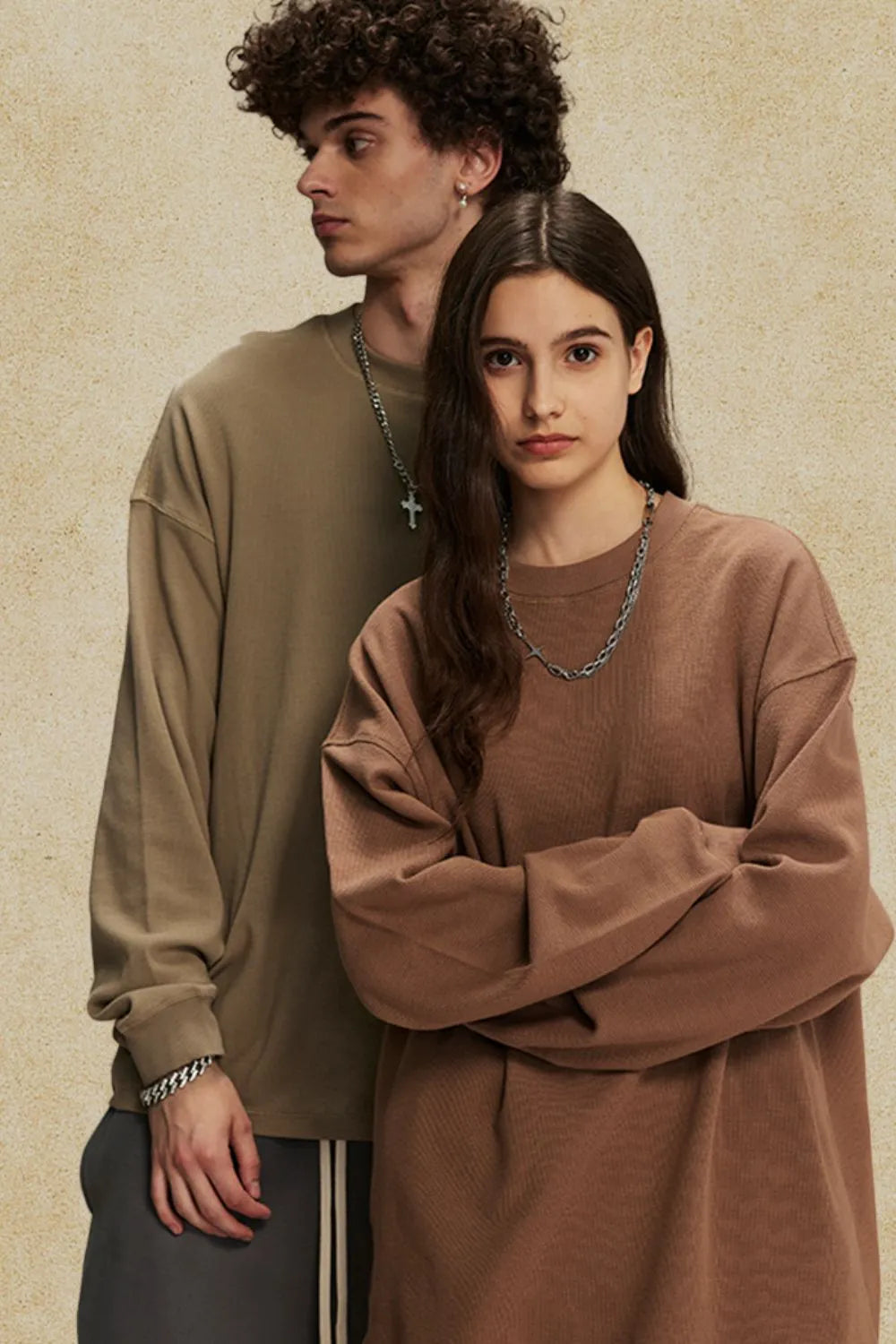 Men's Round Neck Long Sleeve T-Shirt