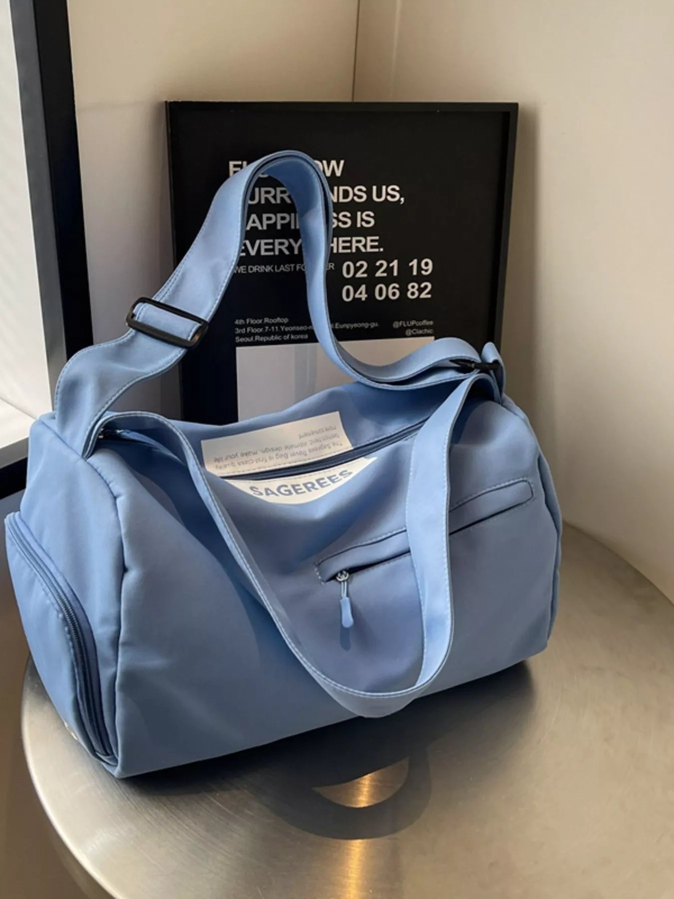 women's lightweight duffel travel bag with adjustable strap - product detail