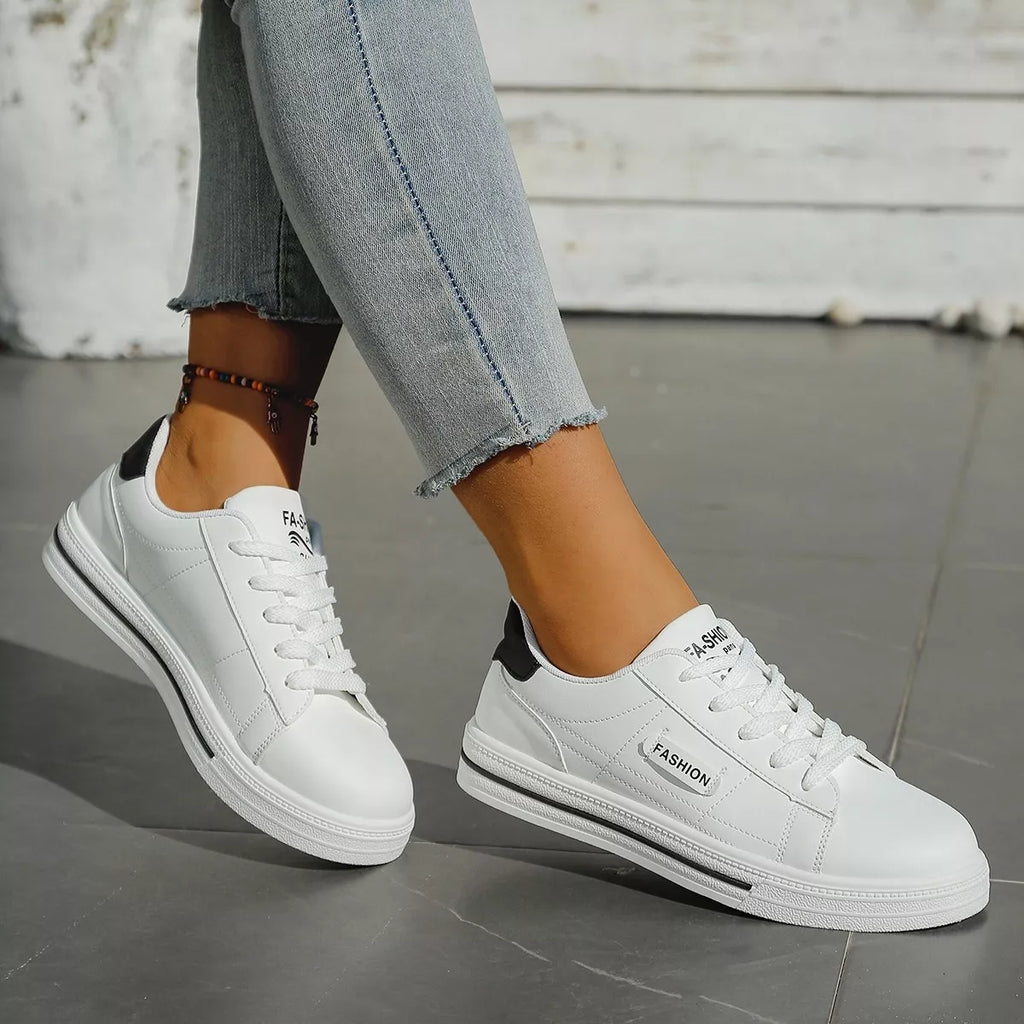 women's lace up casual sneakers - alternate angle