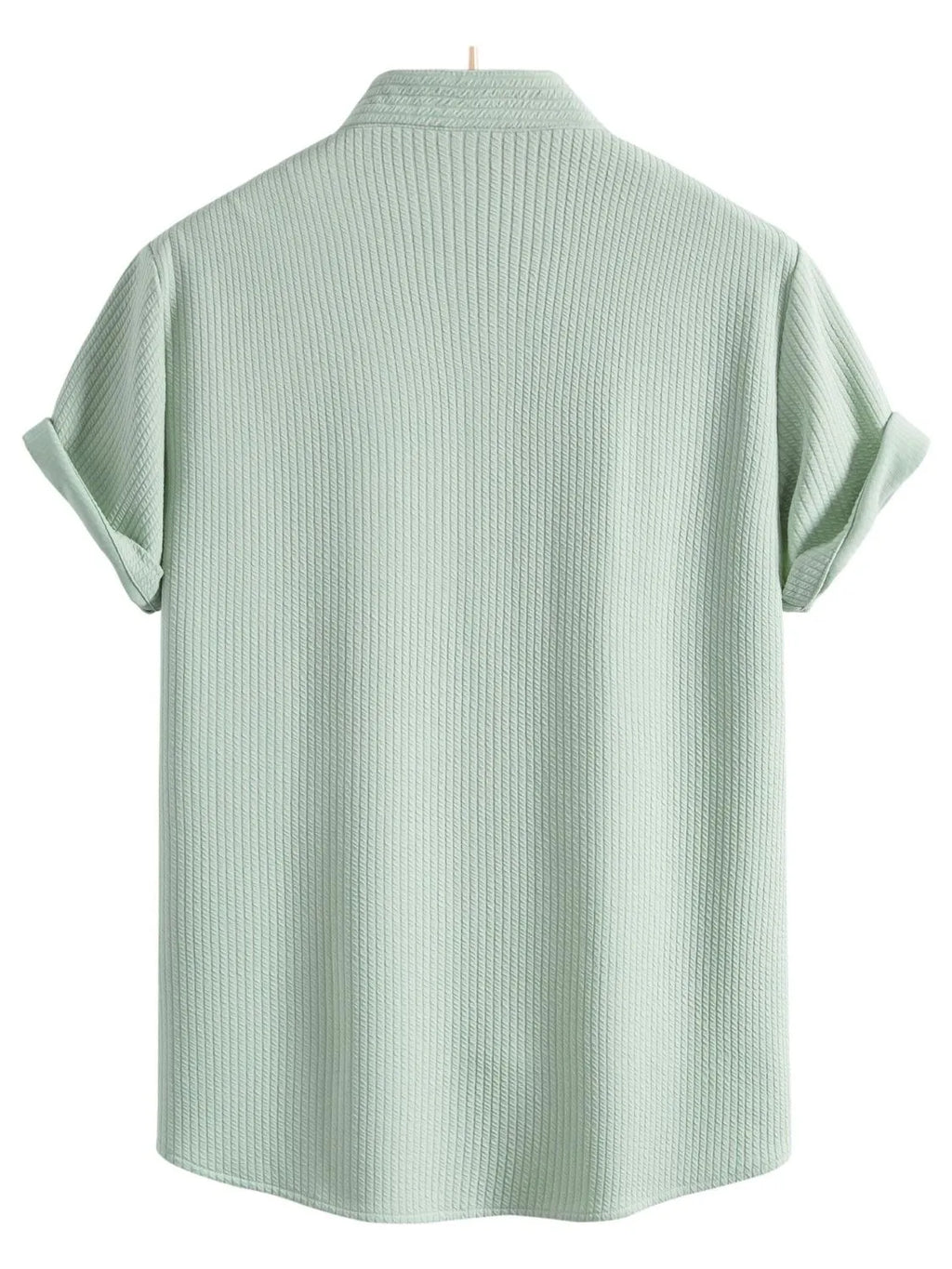 men's men's ribbed short sleeve shirt and shorts set - additional image