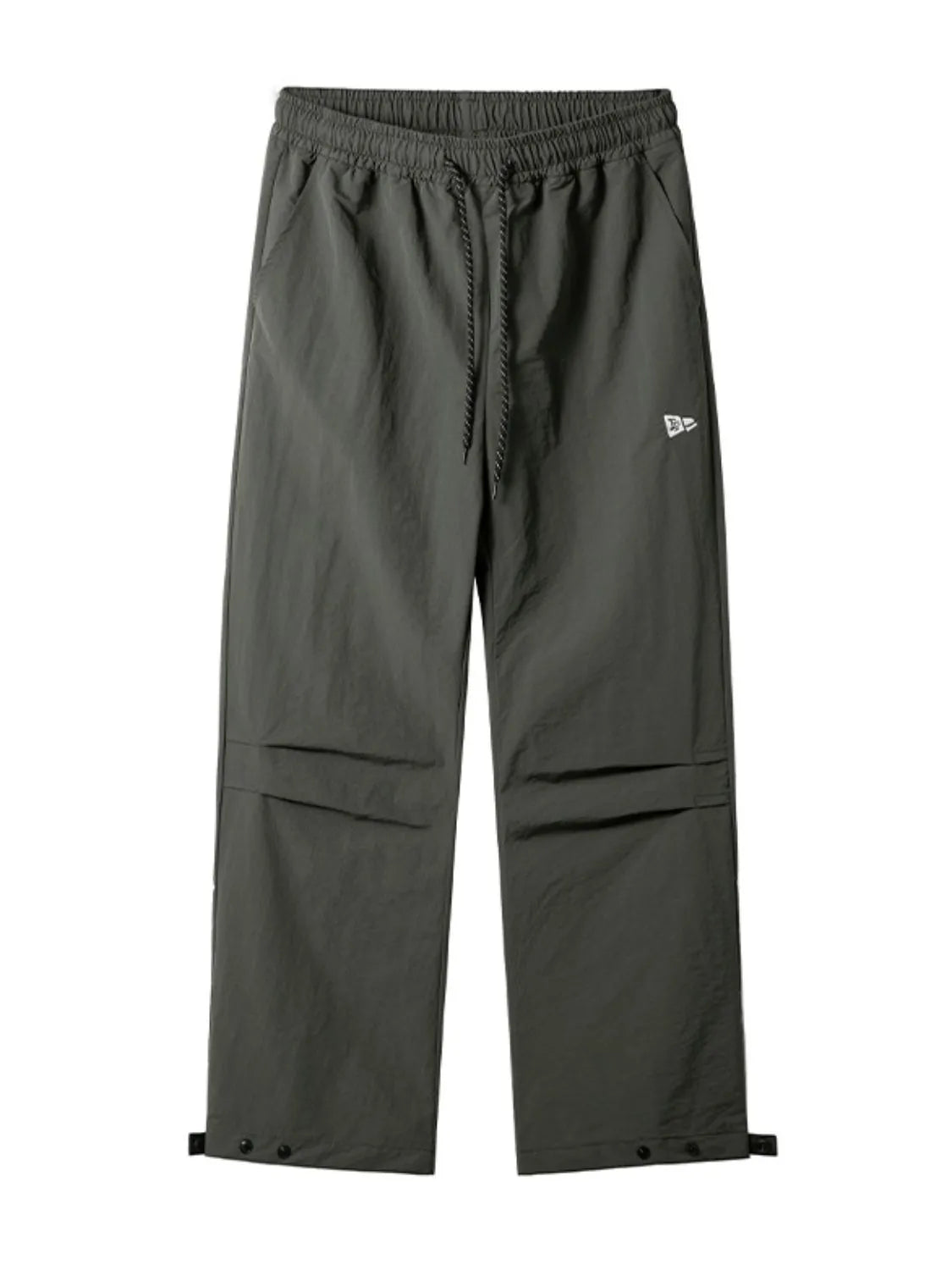 Men's Plus Size Drawstring Pants with Pockets Gray