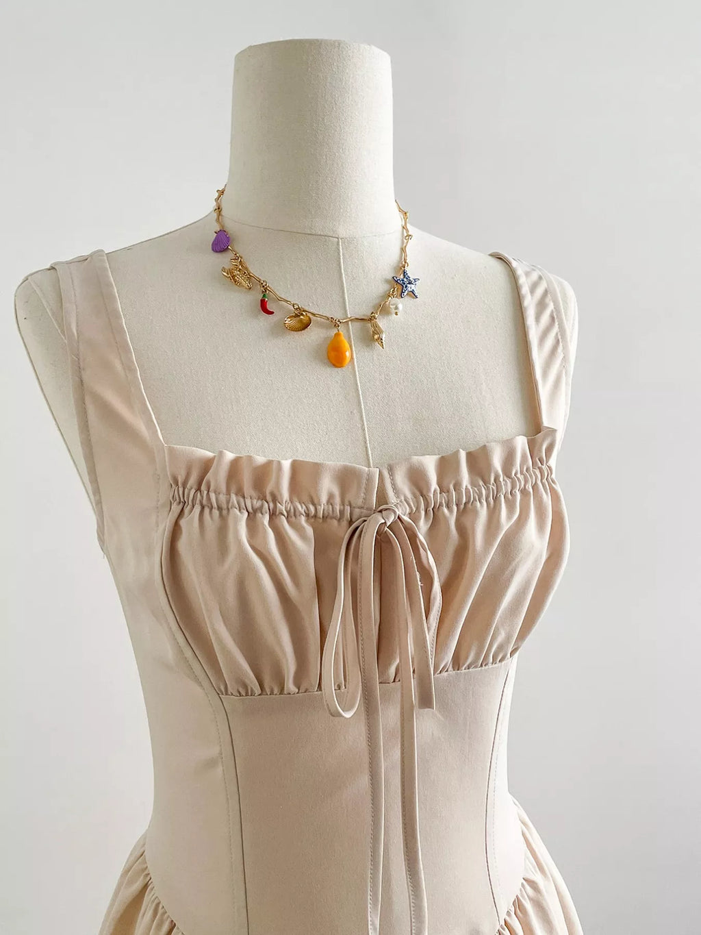 women's square neck sleeveless a-line dress - second view