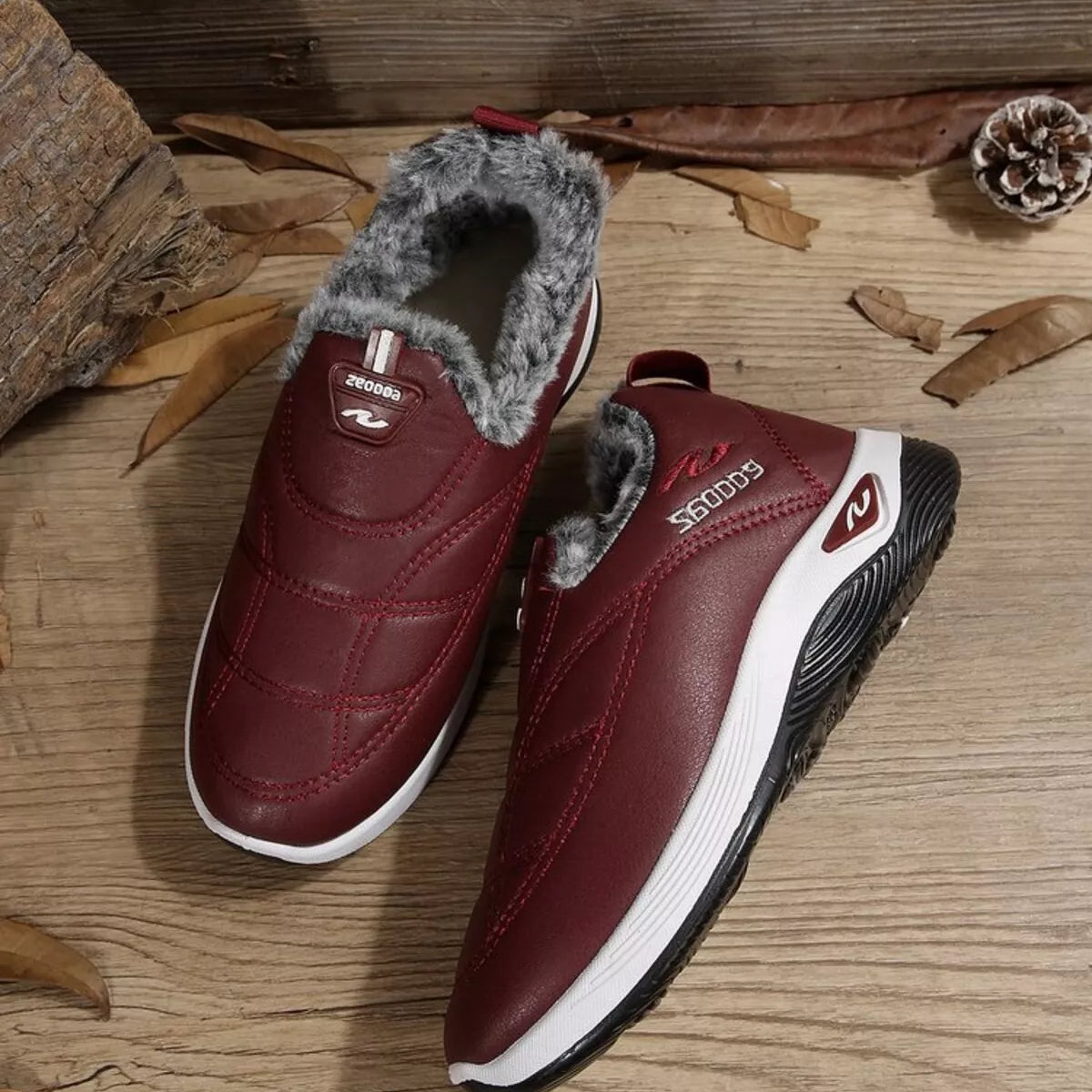 women's plush round toe platform shoes - styling option