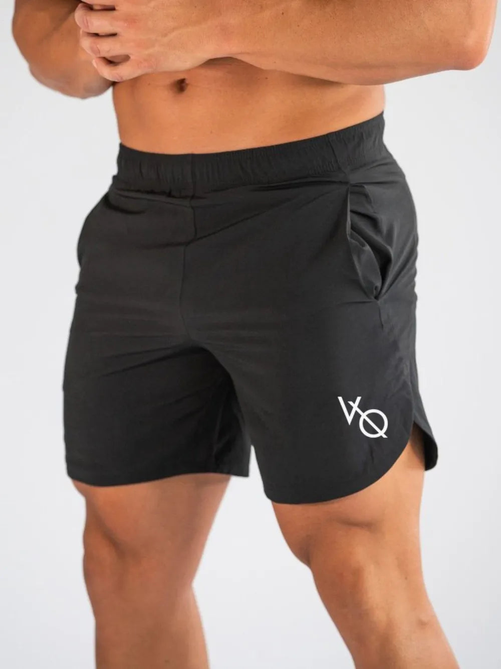Men's Elastic Waist Active Shorts Black