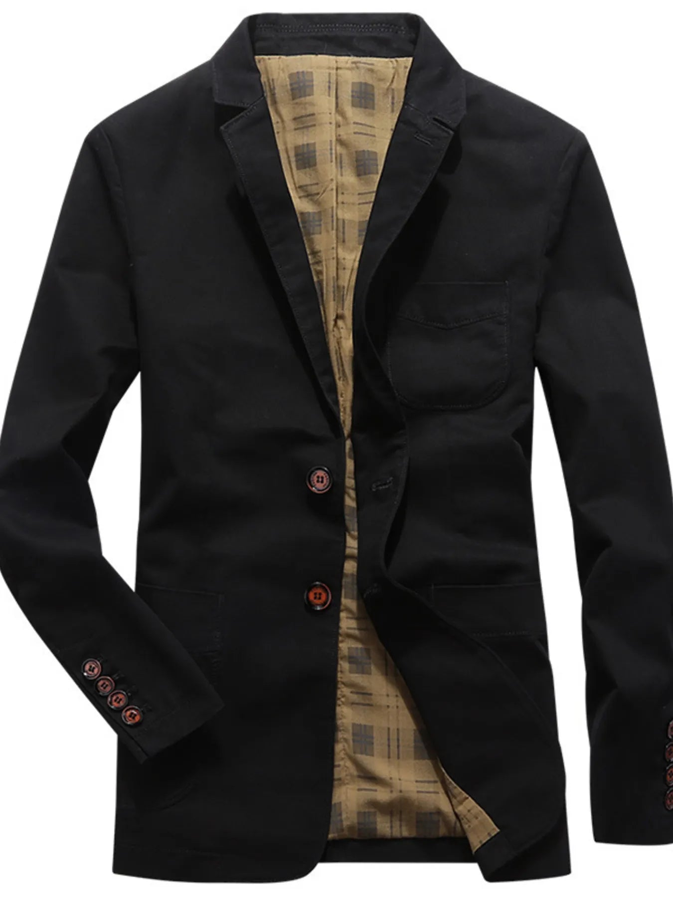 men’s structured casual topcoat with belted waist