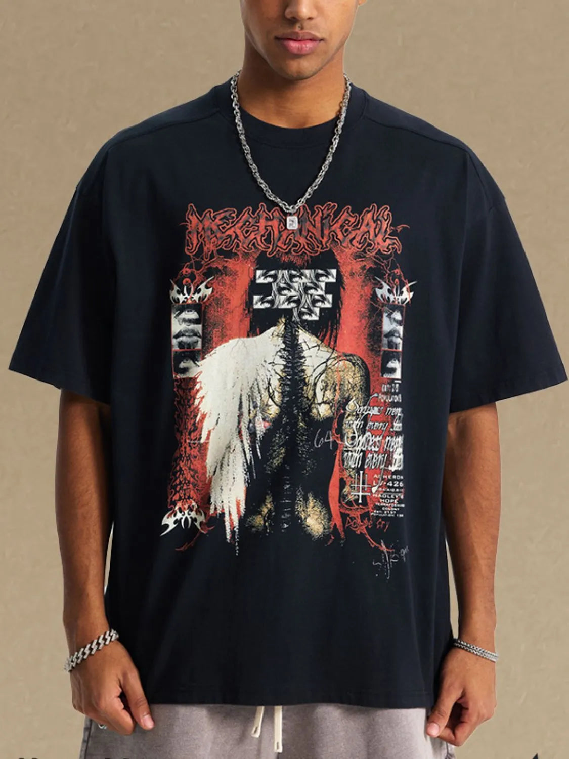 men's graphic round neck half sleeve t-shirt men’s athletic top