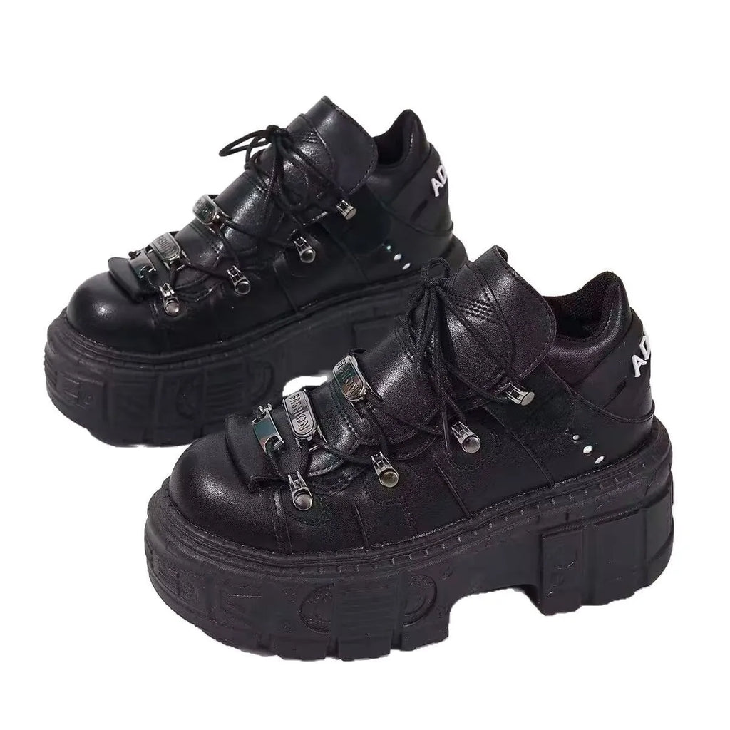 women's lace up platform sneakers - additional image