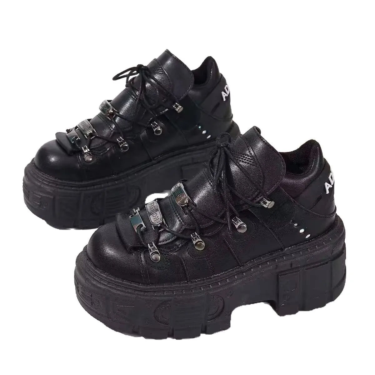 women's lace up platform sneakers - additional image