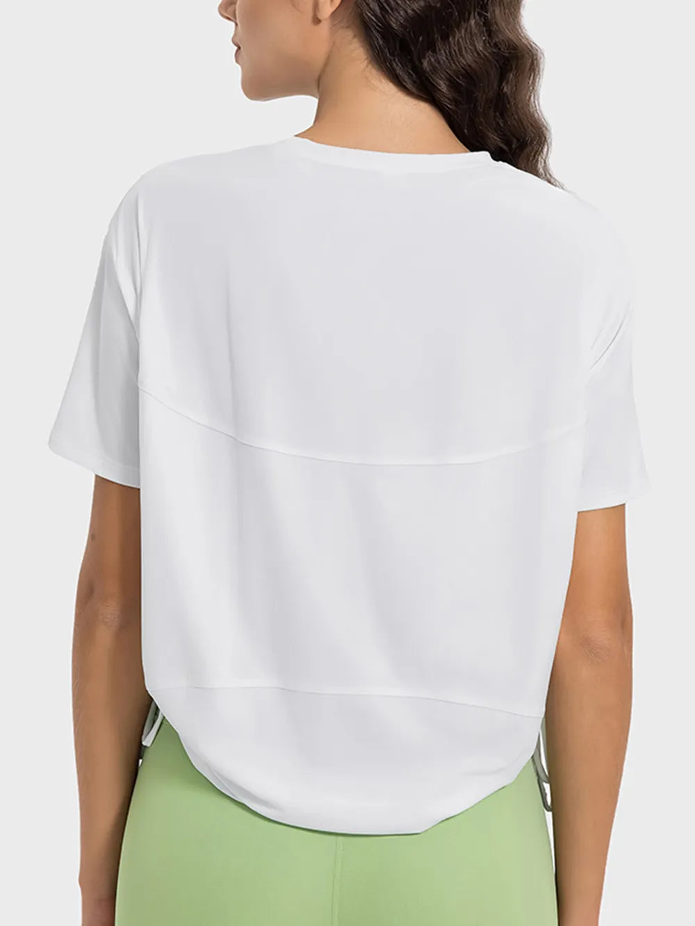 women's millennia drawstring round neck short sleeve active t-shirt - additional image