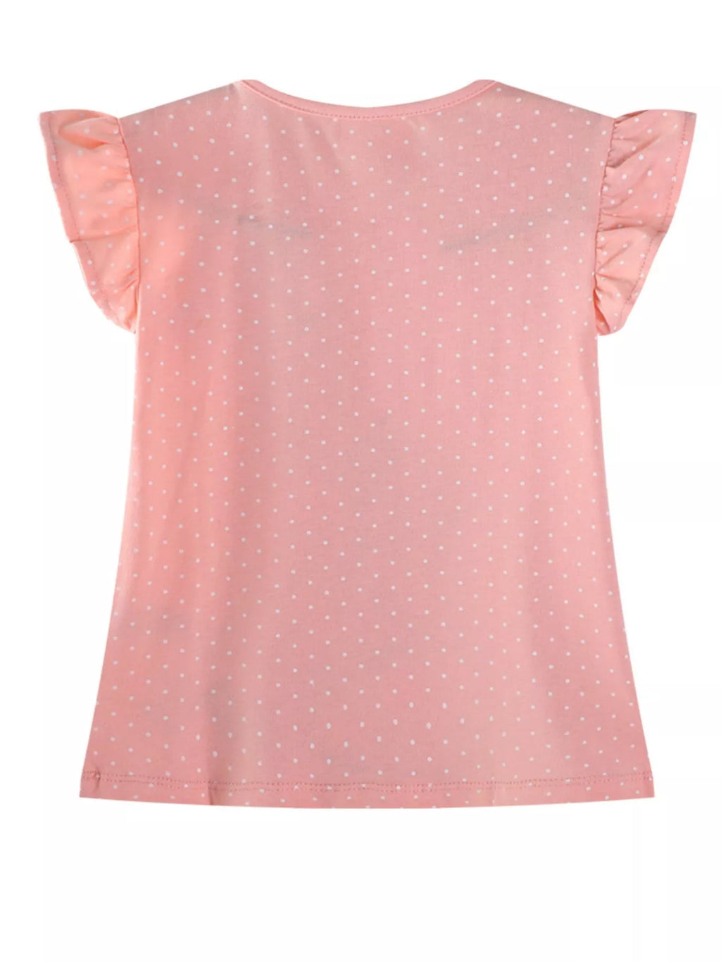 women's children's rabbit ruffle sleeve t-shirt - side view
