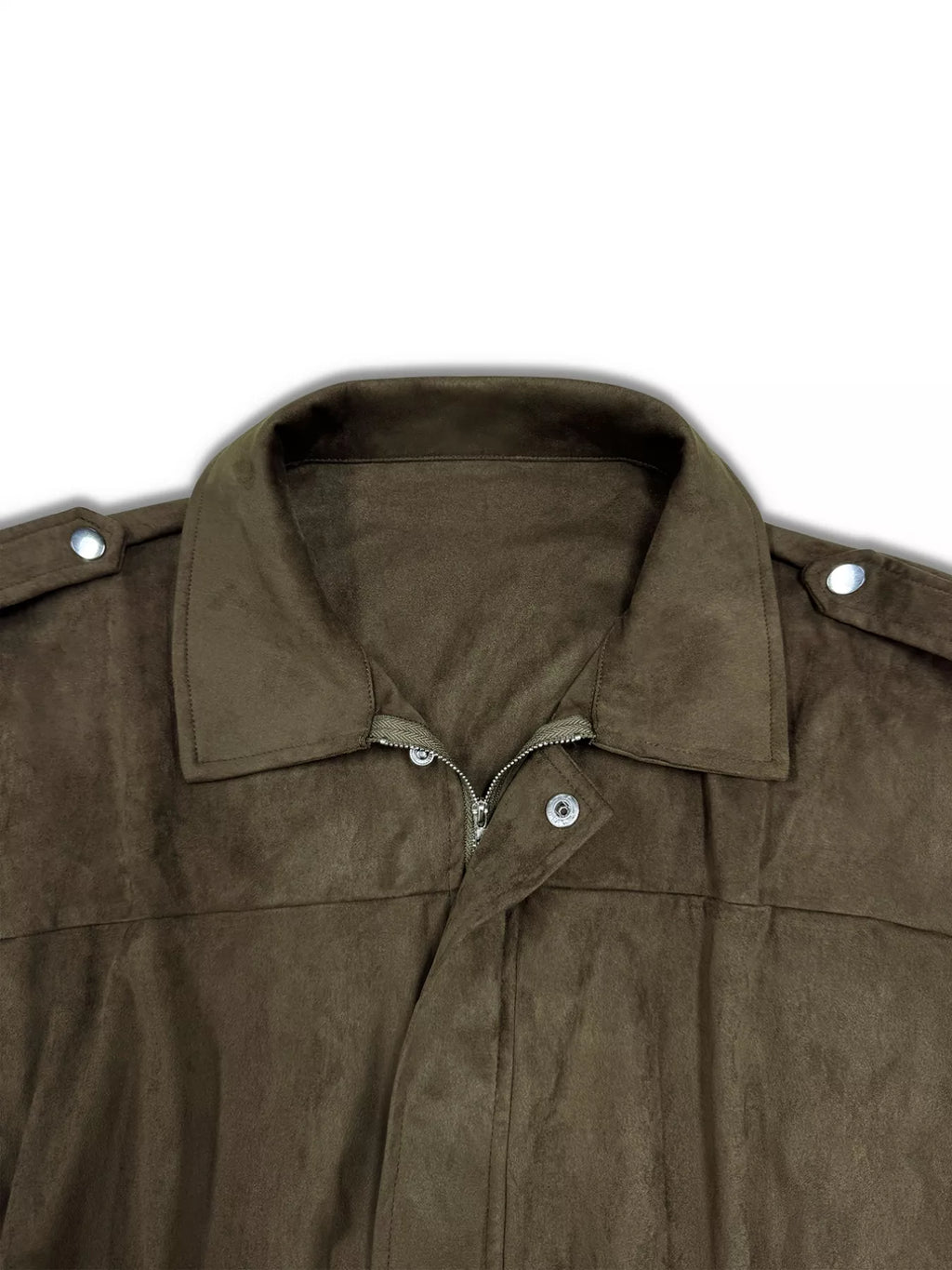 women's plus size suede cropped bomber jacket - additional image