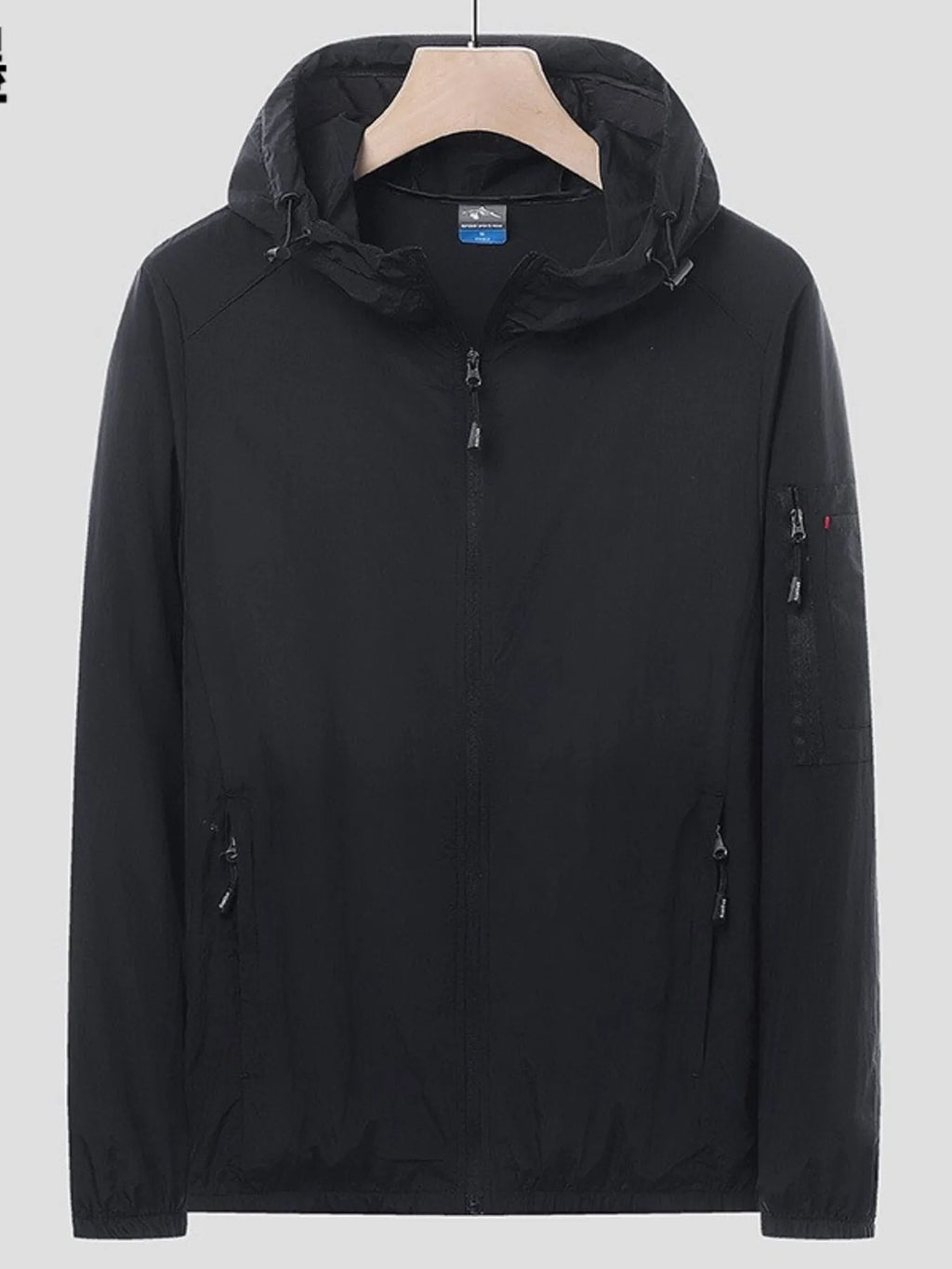 men’s oversized lined coat with shoulder detail